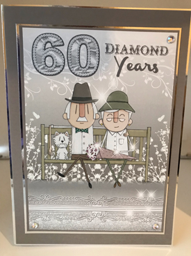 Diamond Wedding Anniversary card